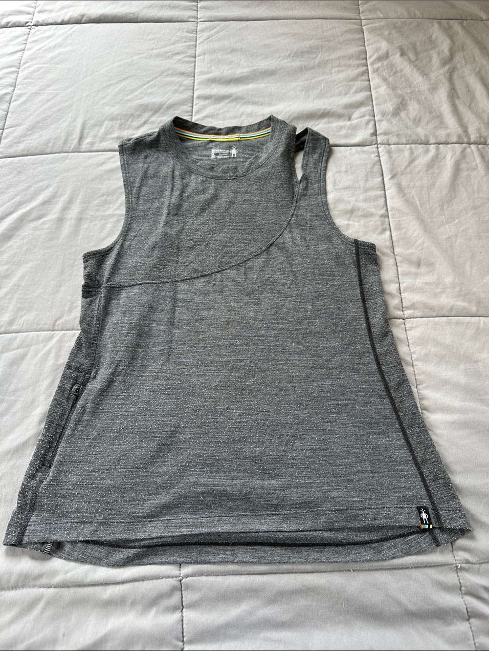 Smartwool Gray Heather Layered Performance Tank